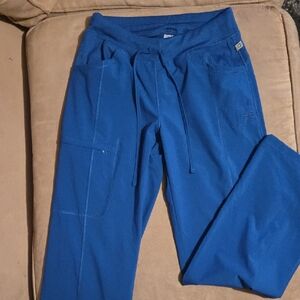 Women's Blue Drawstring Scrub Pants